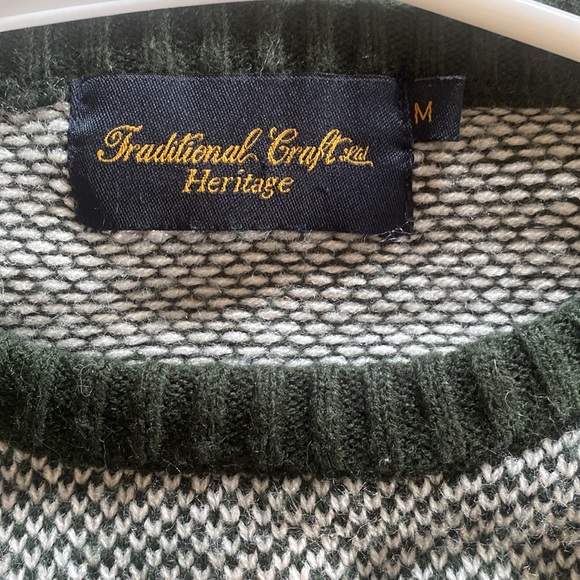 Traditional Craft Ltd. Heritage Vintage Ireland knit crewneck sweater - Picture 6 of 7